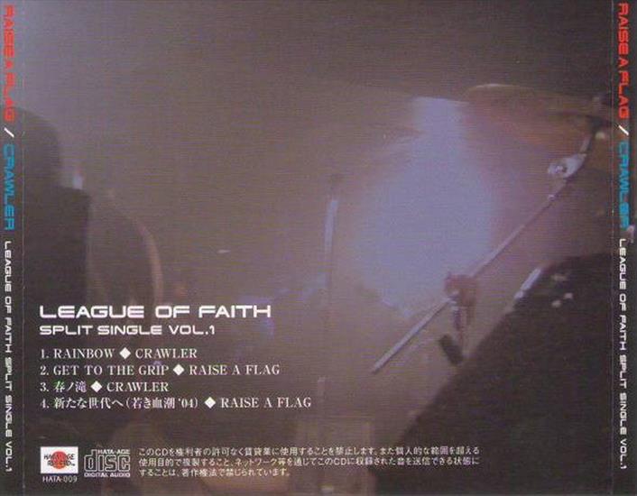 2005Crawler  Raise A Flag - League Of Faith Split Single Vol. 1 - League Of Faith Split Single Vol. 1 back.jpg