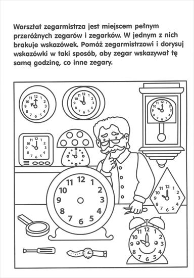 ćwiczymy naukę na zegarku-czas - dorysuj wskazówki1.jpg
