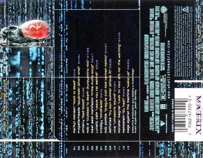    The Matrix 199... - The Matrix 1999 Orginal Motion Picture Music Soundtrack - Back.jpg