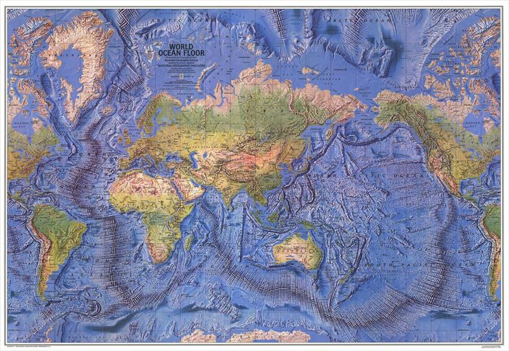 Mapy National Geographic. 538 map. Wysoka jakość - World Ocean Floor 1981.jpg